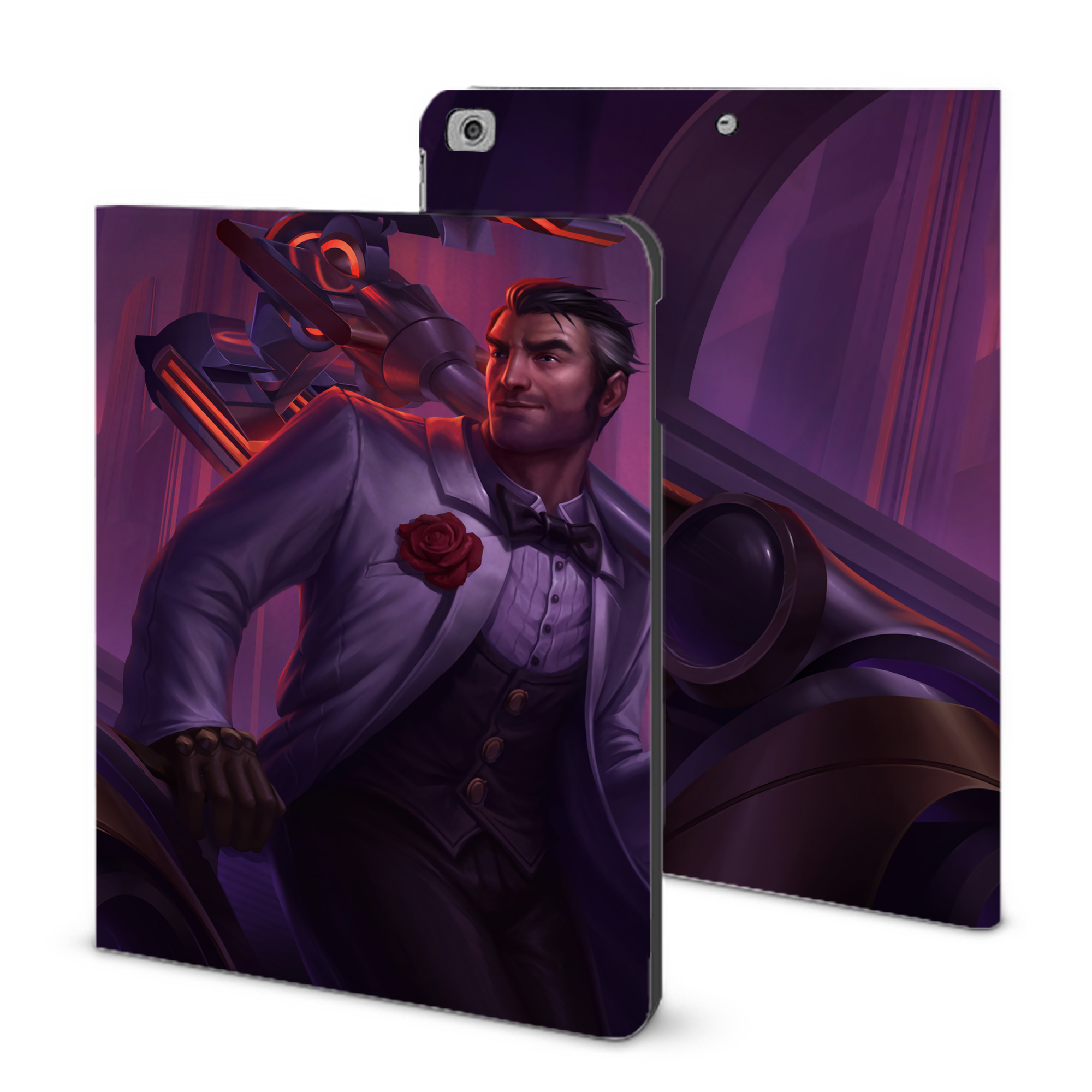 （画像用） リーグ・オブ・レジェンド League of Legends LOL IPad ケース ブック型 PUレザー TPU 耐衝撃 軽量 薄型 ペン収納なし 全面保護 IPad 各モデル対応